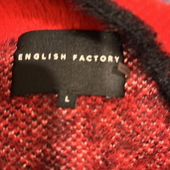 English Factory Checkered Plaid Cardigan (L) - Picture 3 of 7